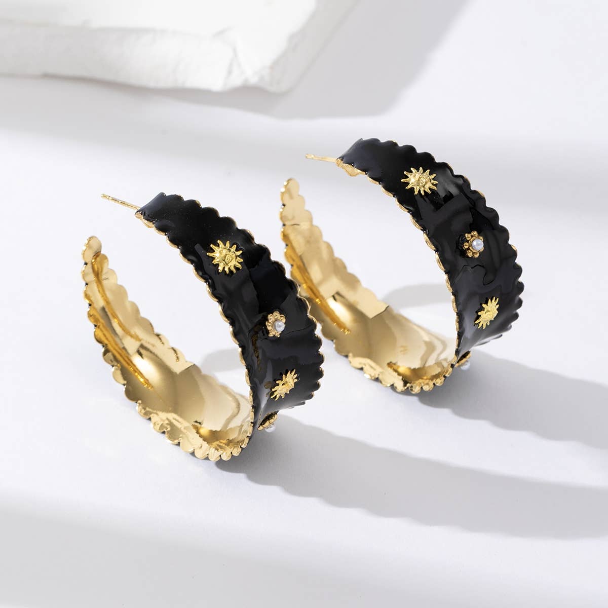 Boucles d'oreilles pendantes - Anouk: Beige / Tu [1]