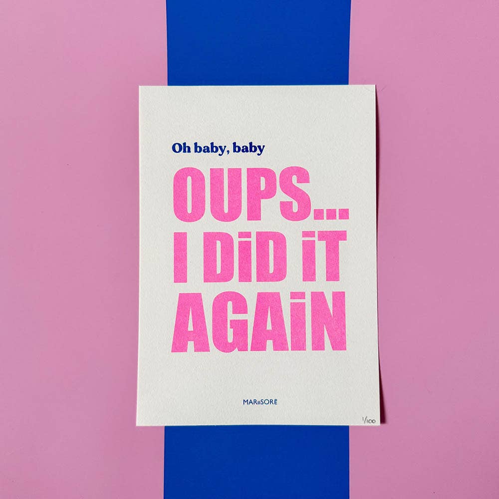 Risographie Oups I did it again