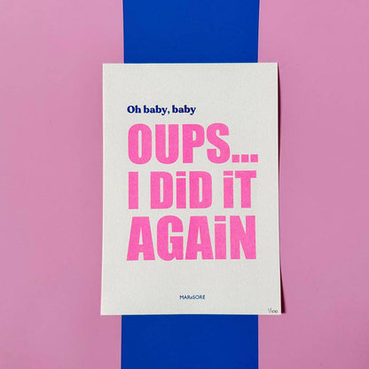 Risographie Oups I did it again