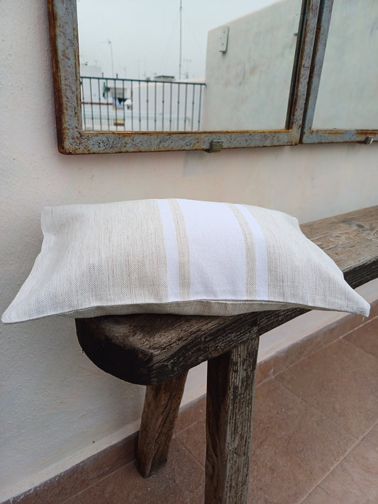 Coussin de plage gonflable Auténtica Beige 100% coton