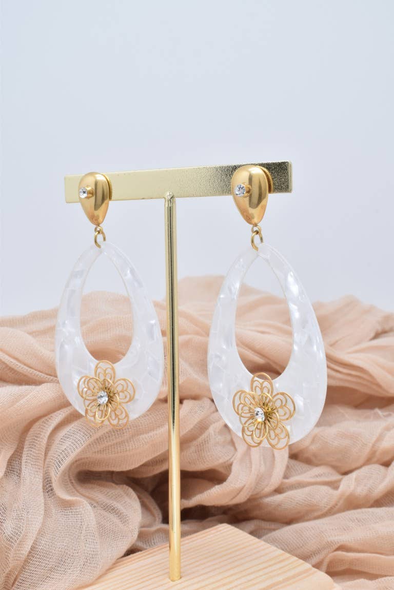Boucles d'oreilles en acier inoxydable -BO100357OR
