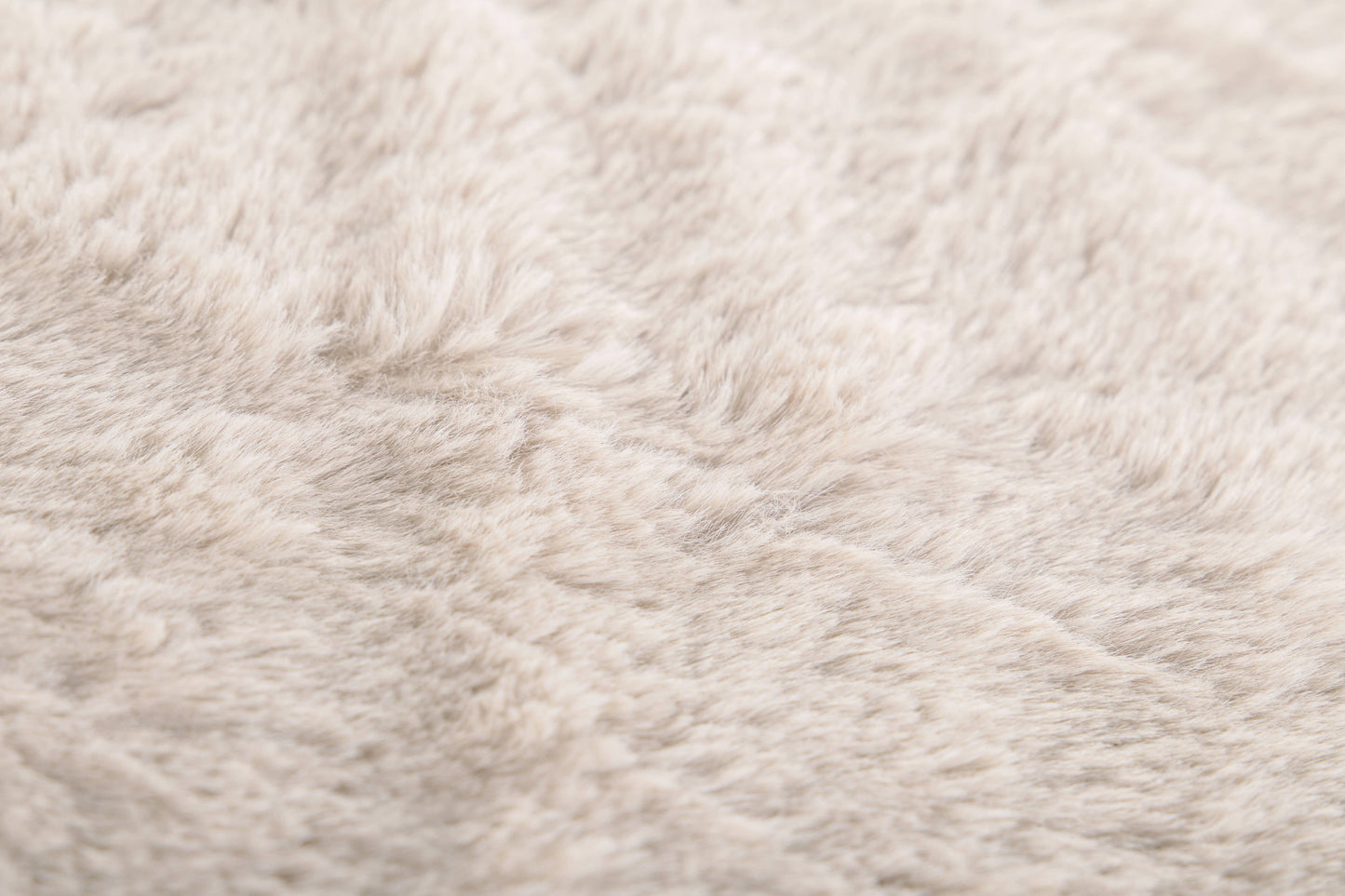 Plaid RUBY - imitation fourrure de lapin - 150x200 cm: Taupe