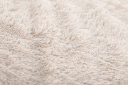 Plaid RUBY - imitation fourrure de lapin - 150x200 cm: Taupe