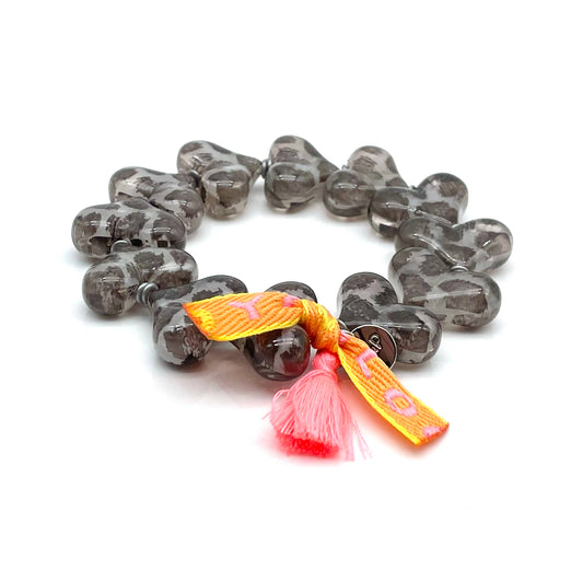 Bracelet WILD HEARTS — bracelet élastique en perles