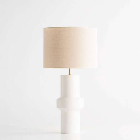 Lampe de table en bois Feel blanche: Classique