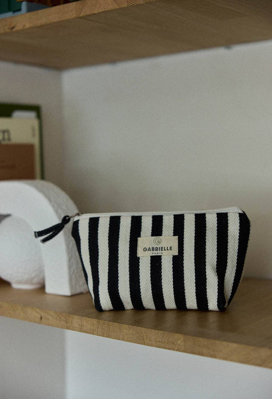Trousse de beauté Rayures Noires