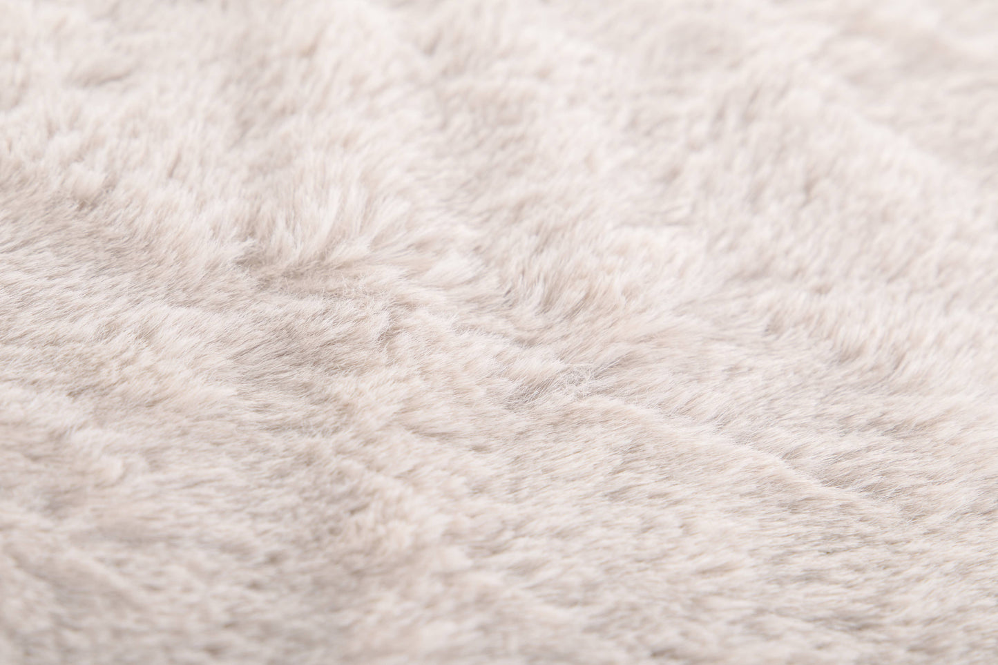 Plaid RUBY - imitation fourrure de lapin - 150x200 cm: Taupe