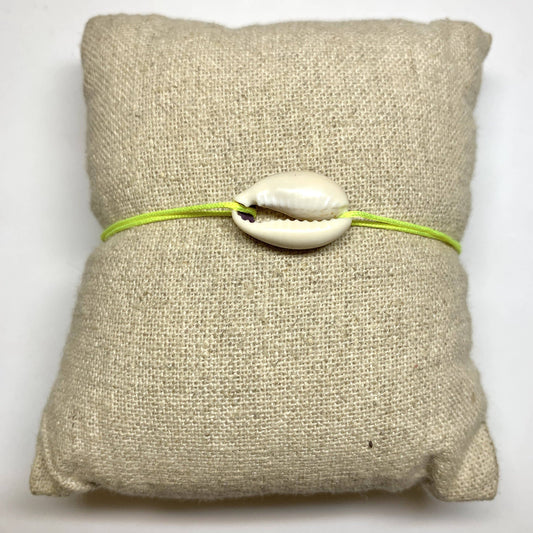 Bracelet Coquillage: Jaune fluo / Femme