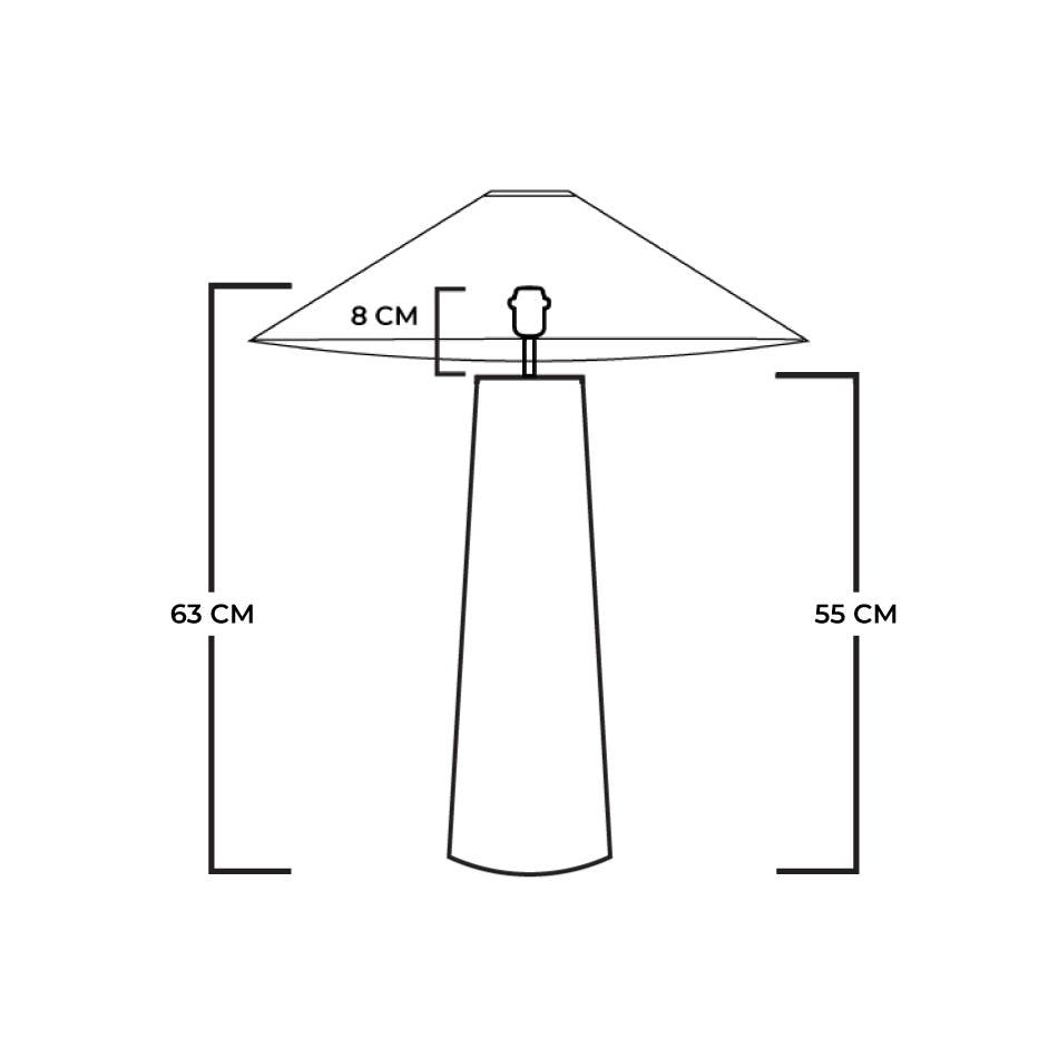 Lampe de table en rotin Duta