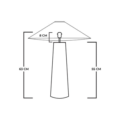 Lampe de table en rotin Duta