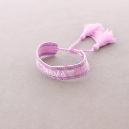 Bracelet macramé Mama: Taupe