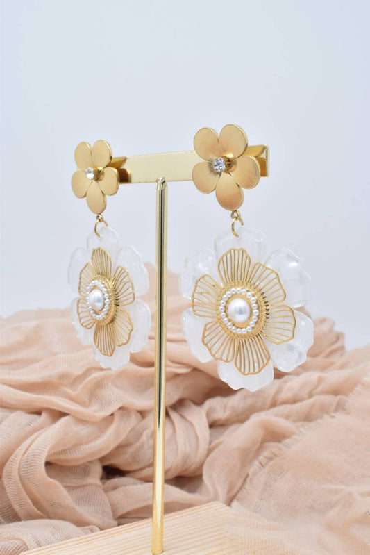 Boucles d'oreilles en acier inoxydable -BO100360OR