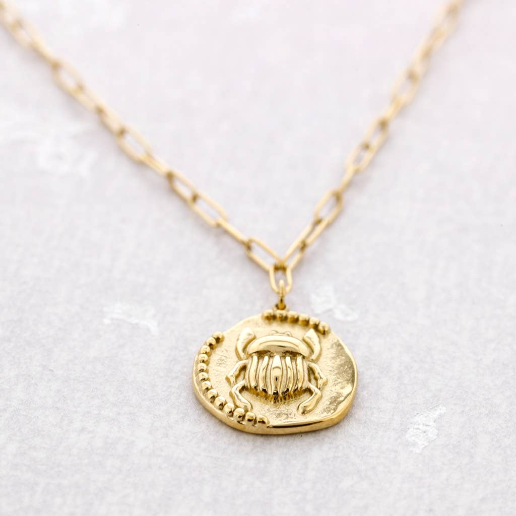 Collier en acier avec motif insecte: Dorado