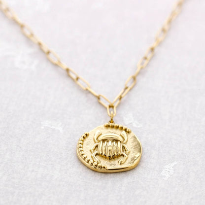 Collier en acier avec motif insecte: Dorado