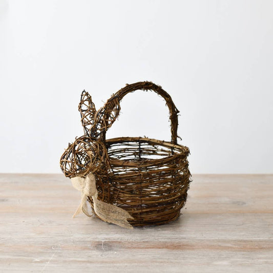 Panier de rangement lapin en rotin, 10 cm