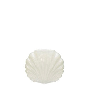 VASE EN VERRE - CRÈME - 20X10X17 CM