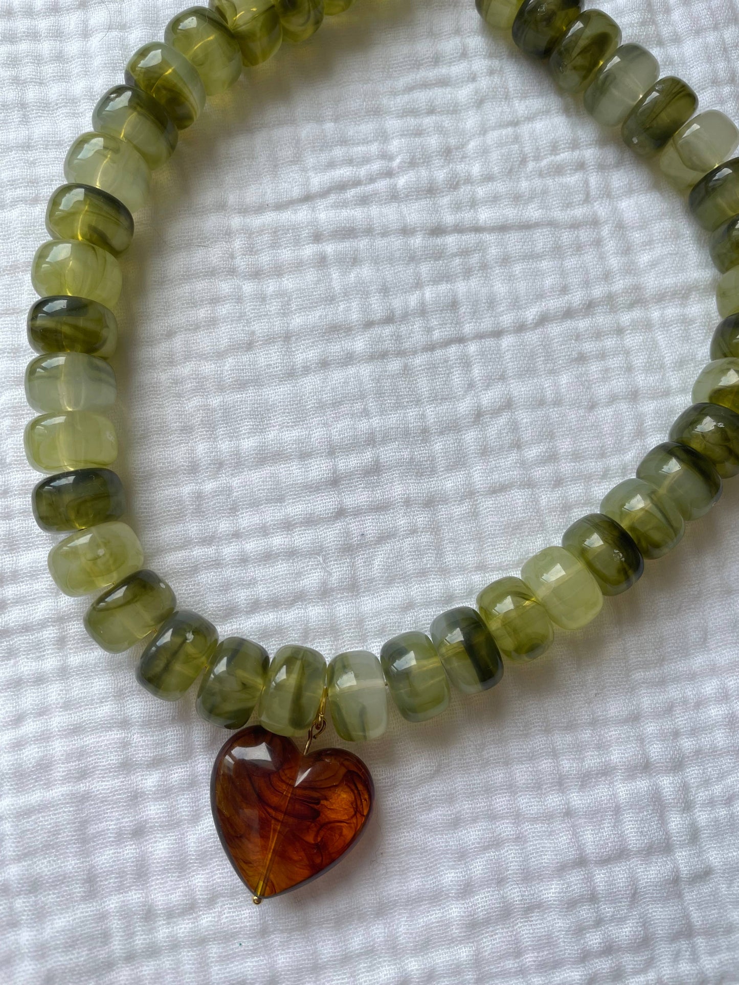 Collier Charlie: Perle kaki