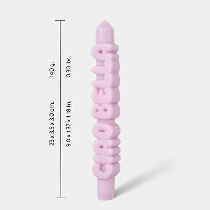 Bougie conique CIAO BELLA - Fait main - Bougies coniques 3D: Lilas
