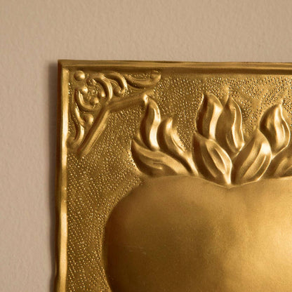 Porte-bougie mural en forme de cœur Exvotos carré pour bougie chauffe-plat