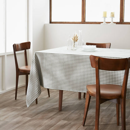 NAPPE 150 x 250 cm VICKIE Romarin: Double gaze de coton - 125 gr/m² / OEKO TEX - BSCI - TRAITEMENT DES EAUX USÉES / 100% Coton