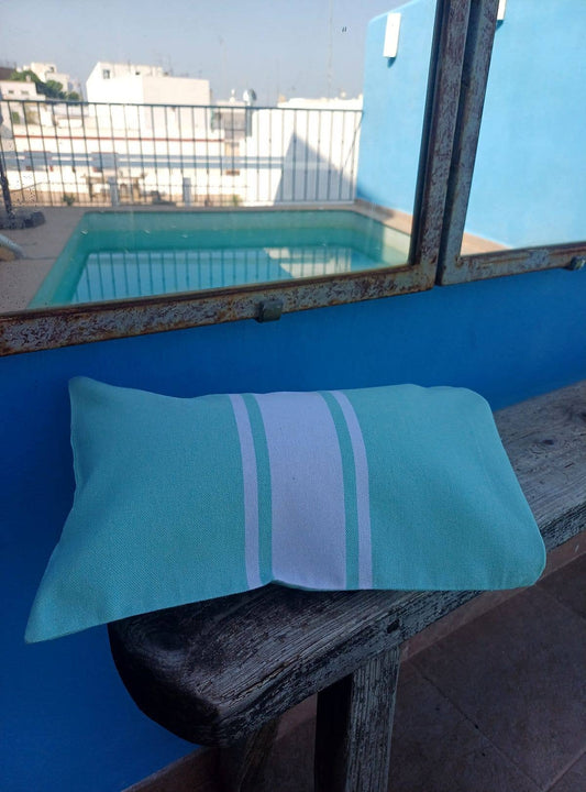 Coussin de plage gonflable Auténtica Verde agua 100% coton