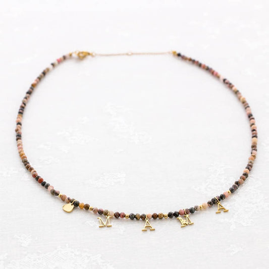 Collier Maman Acier: Multicolore