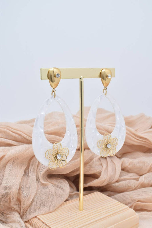 Boucles d'oreilles en acier inoxydable -BO100357OR