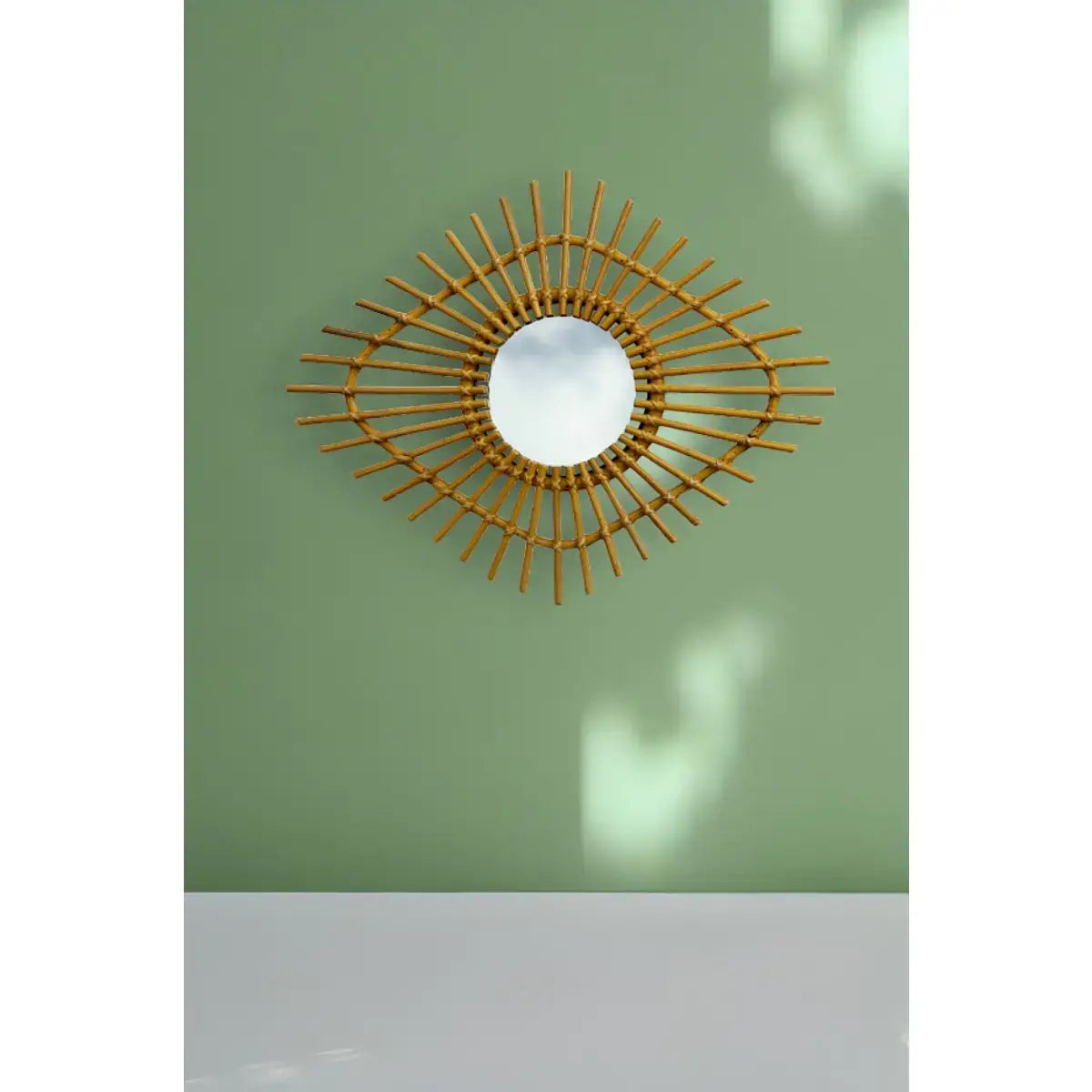 Miroir Losange Vintage Rotin MATAI