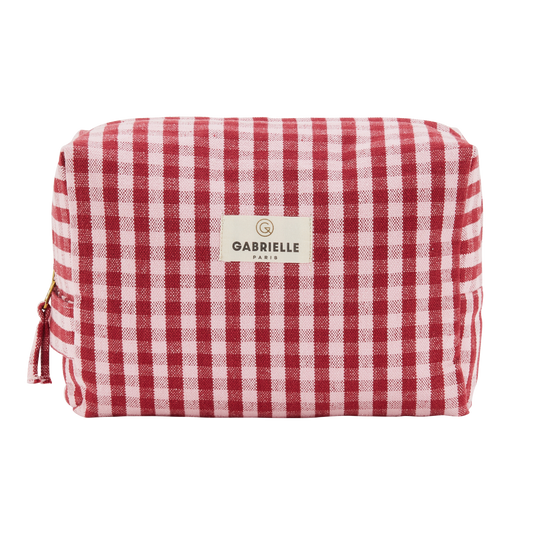 Trousse de toilette Vichy Cerise