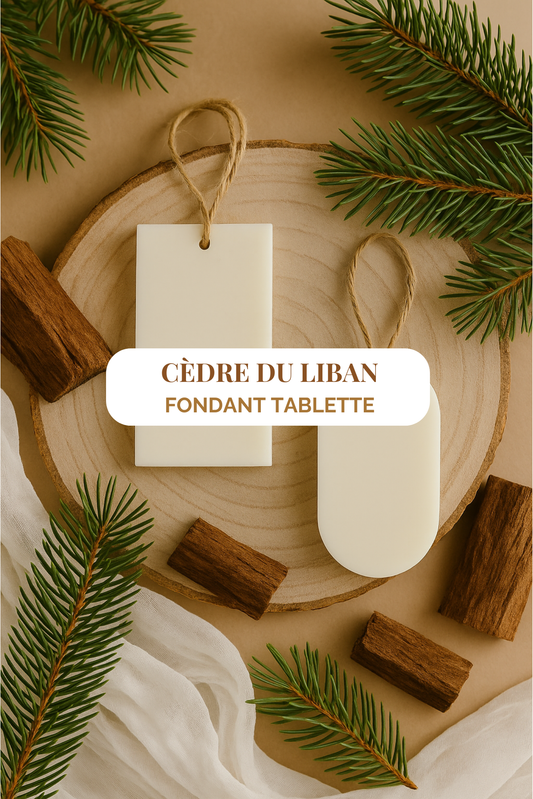 "Cèdre du Liban " Tablette de cire parfumée 10h