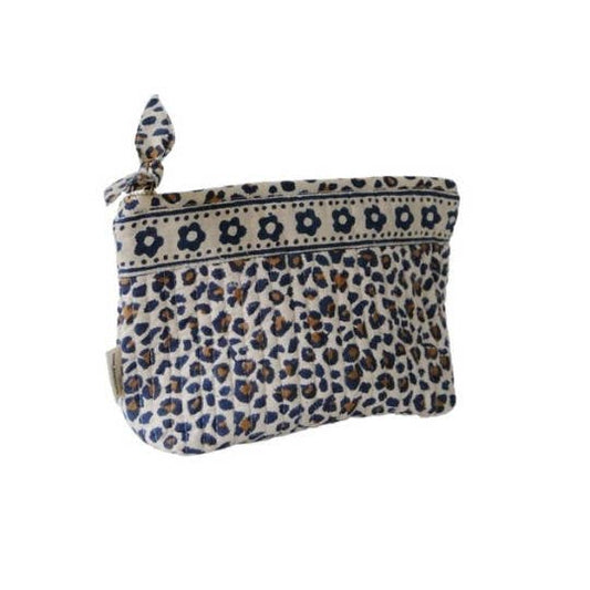 Trousse de maquillage - léopard beige