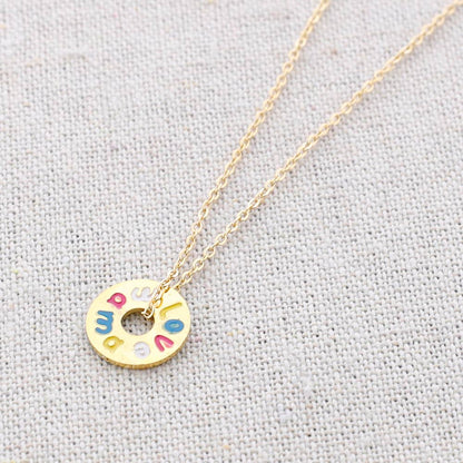 Collier en acier pendentif Love Mama: Combiné 1