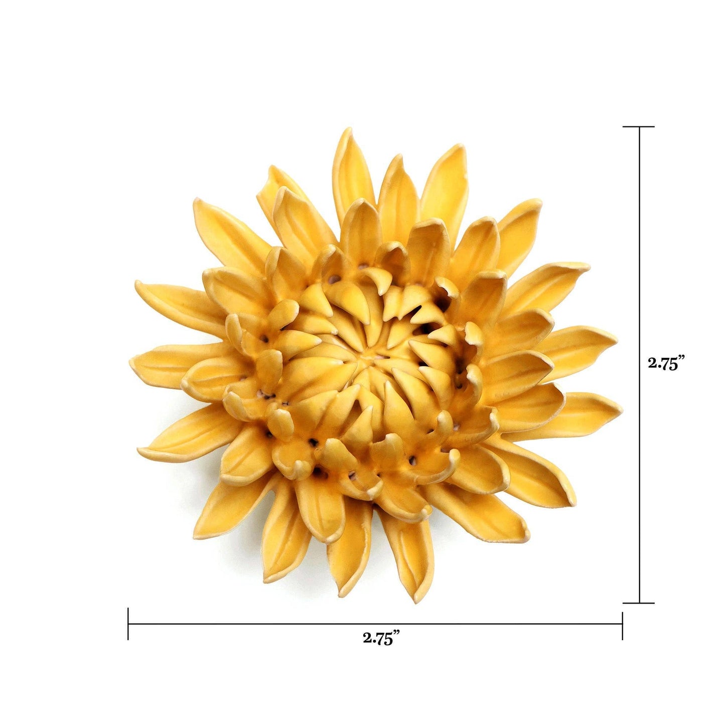 Amoureux des plantes d'intérieur - Cadeaux muraux botaniques de fleurs Chrysanthème jaune