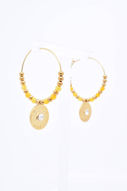 BOUCLES D'OREILLES - BO100118OR: Rose