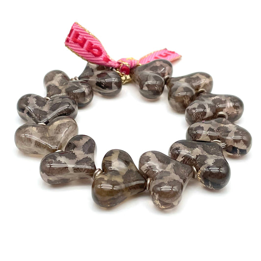 Bracelet WILD HEARTS — bracelet élastique en perles