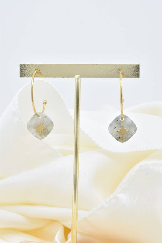 Boucles d'oreilles en acier inoxydable -BO100343OR