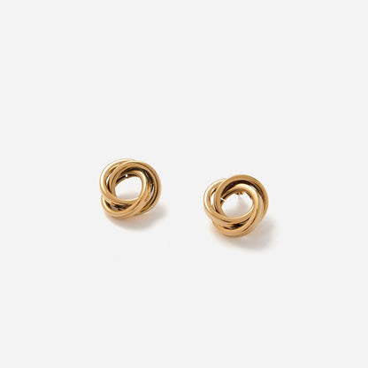 Boucles d'oreilles puces - Kyana: Gold / Tu [1]