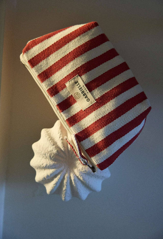 Trousse de beauté Rayures Rouges