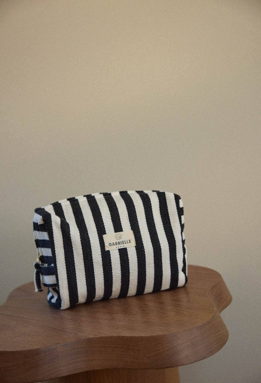 Trousse de toilette Rayures Noires