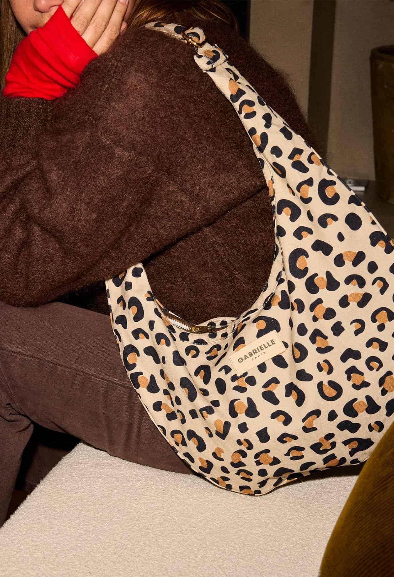 Sac New B en coton Léopard: LÉOPARD