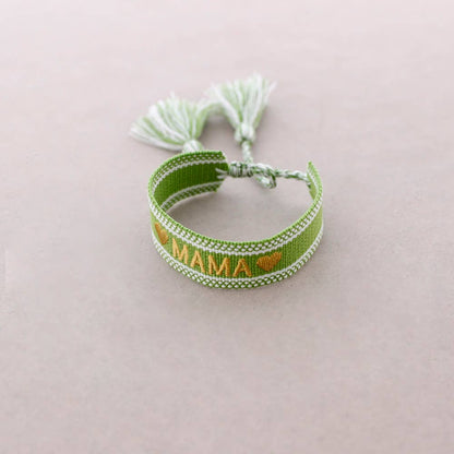 Bracelet macramé Mama: Rose