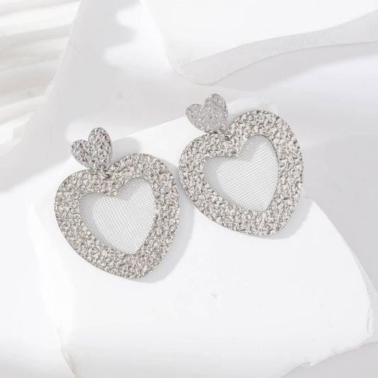 Boucles d'oreilles pendantes coeurs - Léonie: Gold / Tu [1]