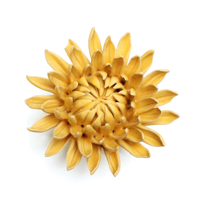 Amoureux des plantes d'intérieur - Cadeaux muraux botaniques de fleurs Chrysanthème jaune