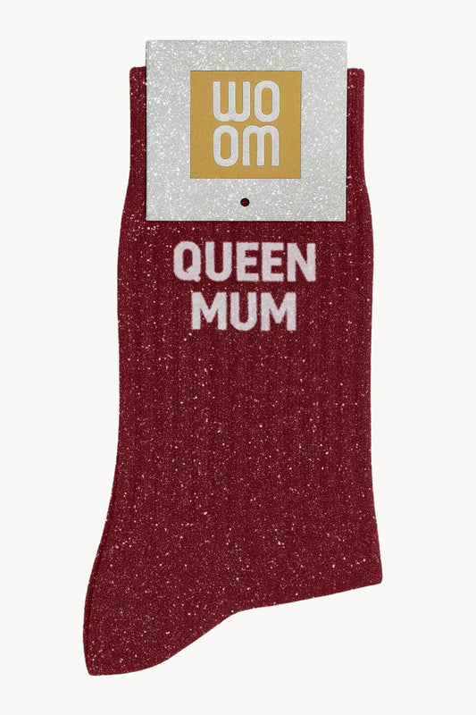 Chaussettes à Paillettes "Queen Mum" Cherry Pop - Taille 36-40
