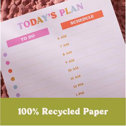 Bloc de planification quotidien | You Got This | Papier recyclé