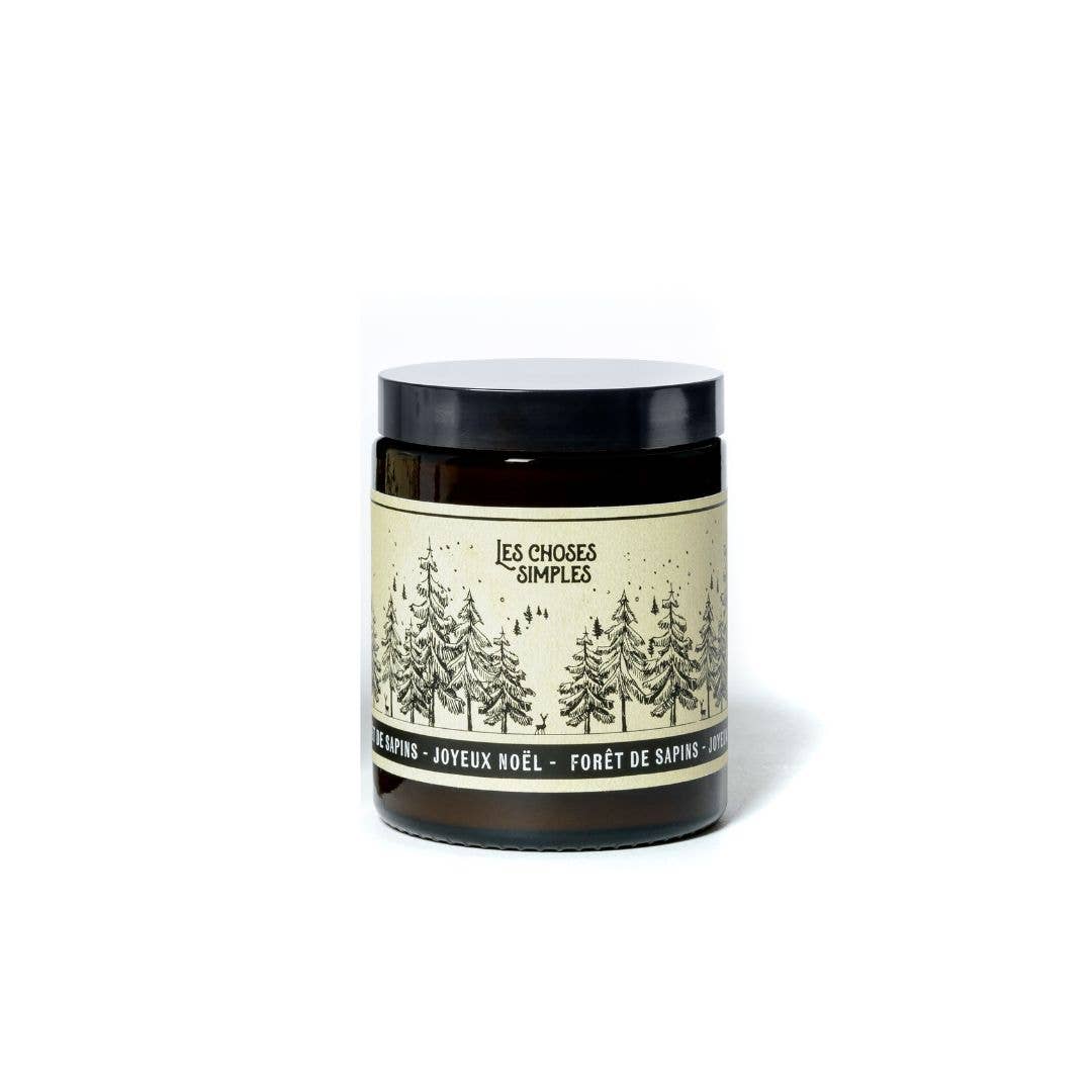 Bougie parfumée de Noël - Sapin de Noël: Avec coffret cadeau