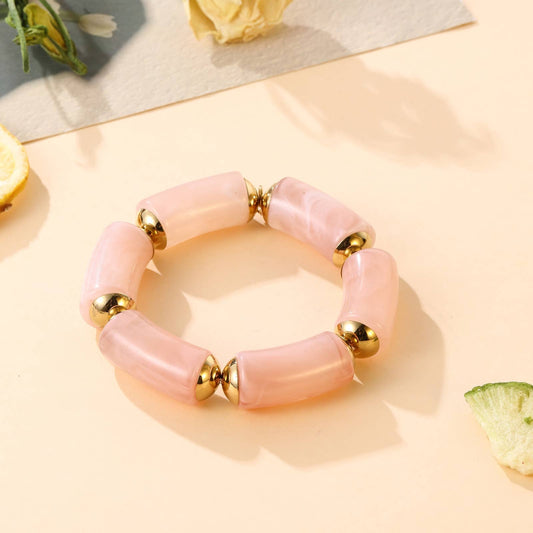 Bracelet - Émeraude: Rose / Tu [1]