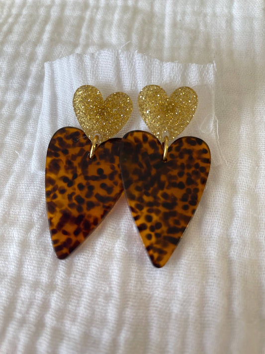 Cuba Léo-Glitter Or, Boucles D’Oreilles