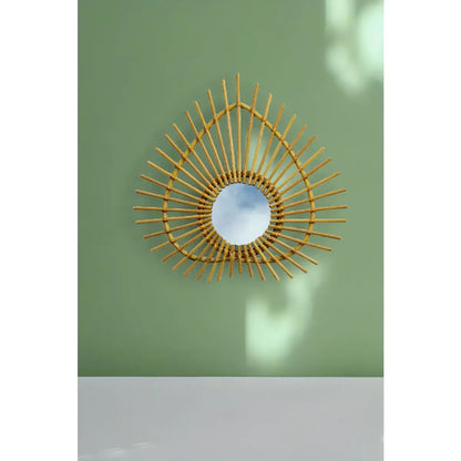 Miroir Losange Vintage Rotin WATERLILY