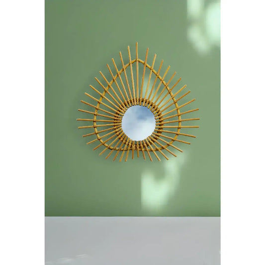 Miroir Losange Vintage Rotin WATERLILY